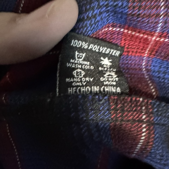 Dixxon Flannel Co Shirt Mens Small Blue Black Red Plaid Hometown Long Sleeve - Picture 6 of 9